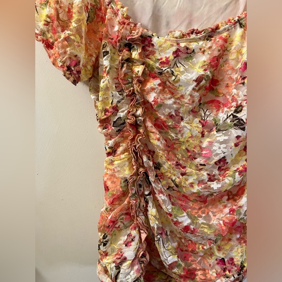 Women’s Lace Floral Casual Blouse Size S - Picture 3 of 11